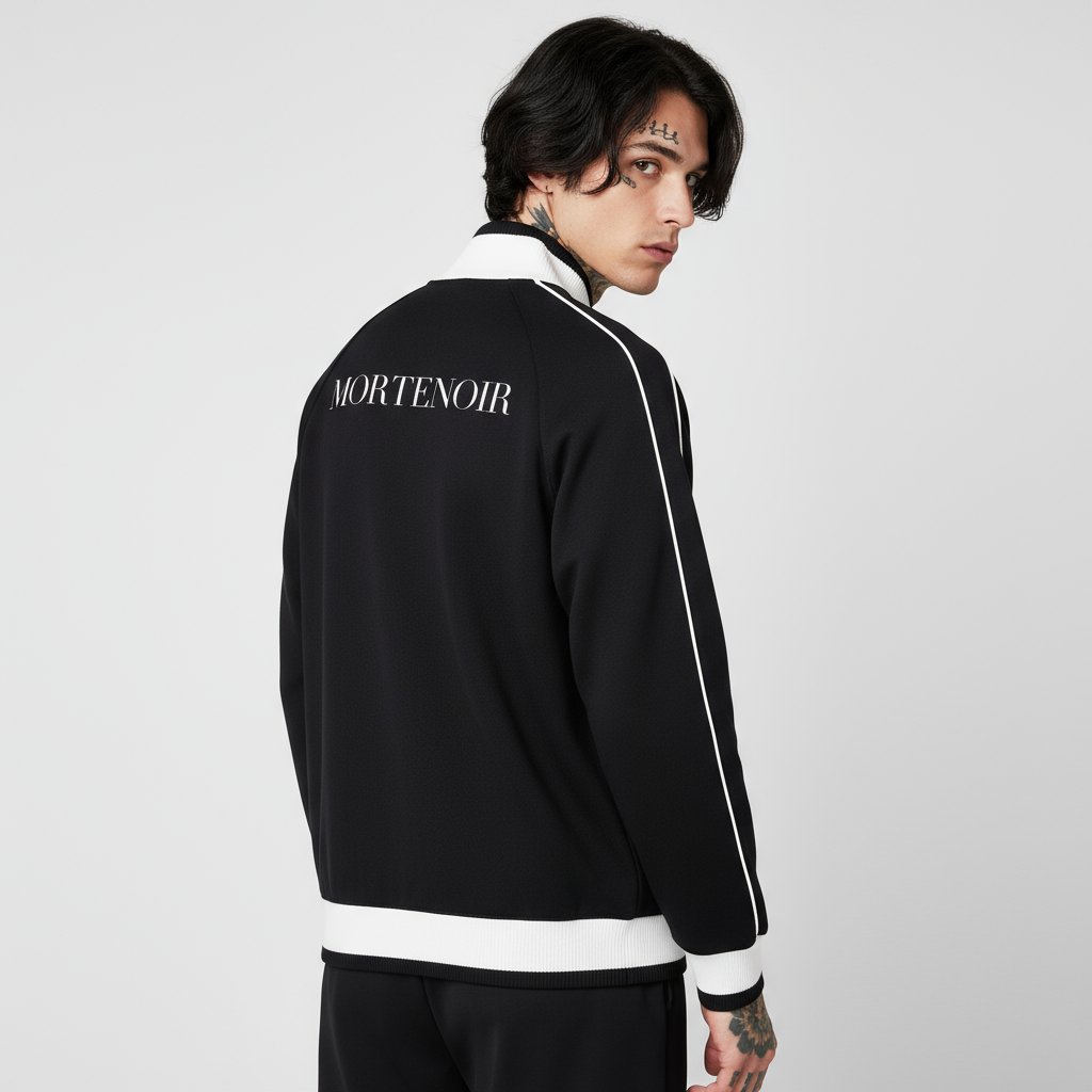 Color Block Track Jacket Back View