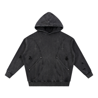 Séance Wash Hoodie Hoodies & Jackets Black By MorteNoir