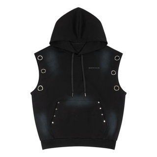 Solstice Fade Sleeveless Hoodie Hoodies & Jackets Black By MorteNoir