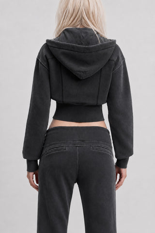 Vesper Crop Zip Hoodie Hoodies & Jackets By MorteNoir