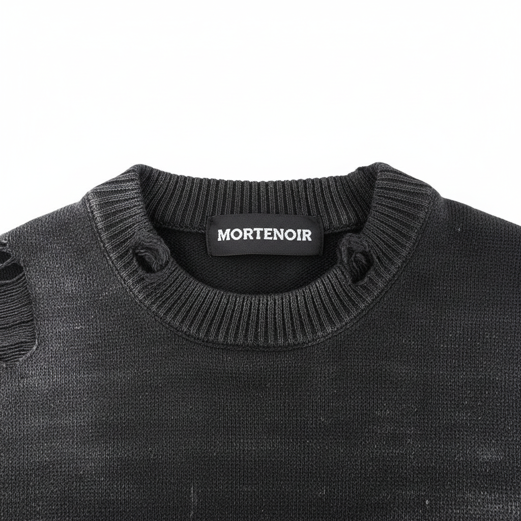 Flat lay showing label