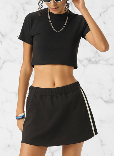 Front centered with white stone background