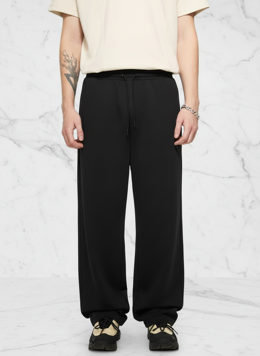 Front close-up with black pants