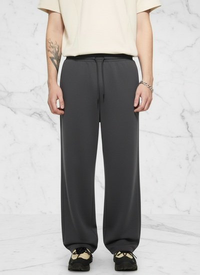 Front close-up with dark gray pants