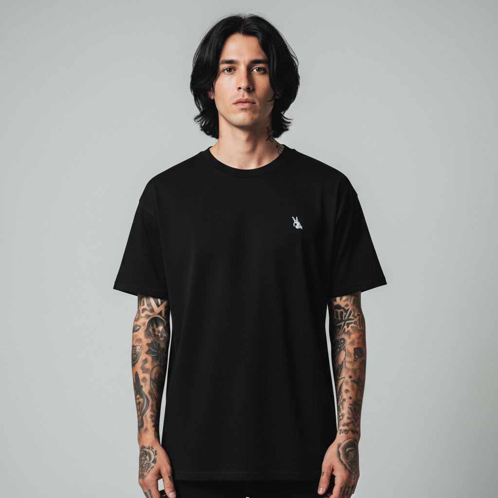 Front view - Black Phantom Classic Tee