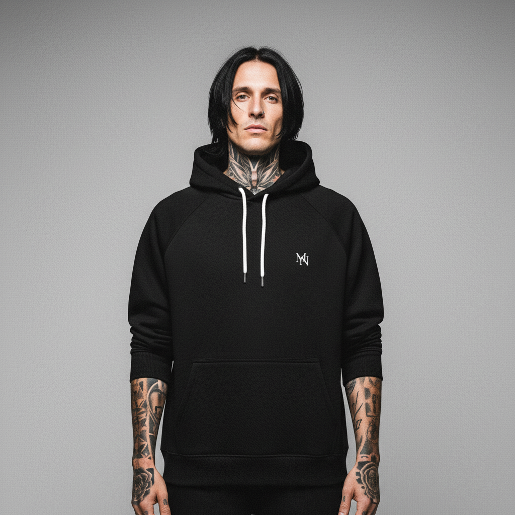 Front view - Eco Raglan Hoodie