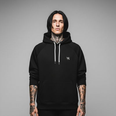 Front view - Eco Raglan Hoodie