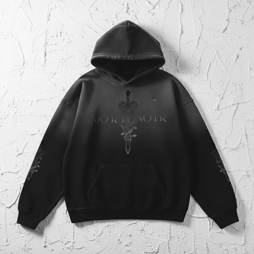 Front View Flat Lay - Heavyweight Sunfade Oversized Hoodie