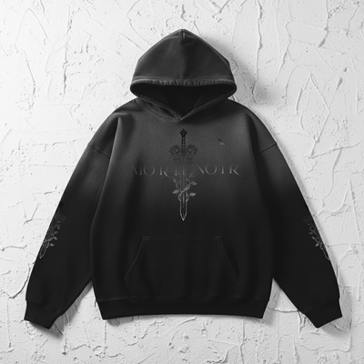 Front View Flat Lay - Heavyweight Sunfade Oversized Hoodie