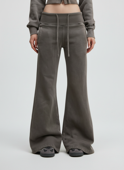 Front view with seamless backdrop