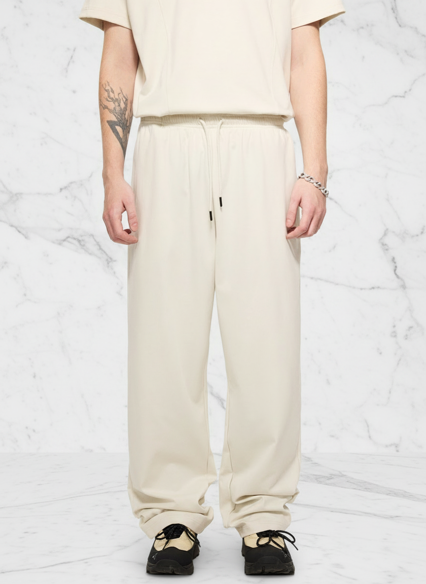 Front view with white stone background