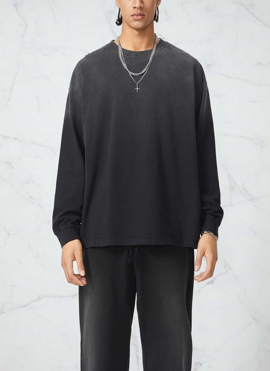 Front view with white stone background