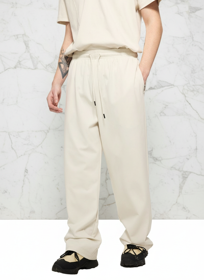 Front view with white stone background