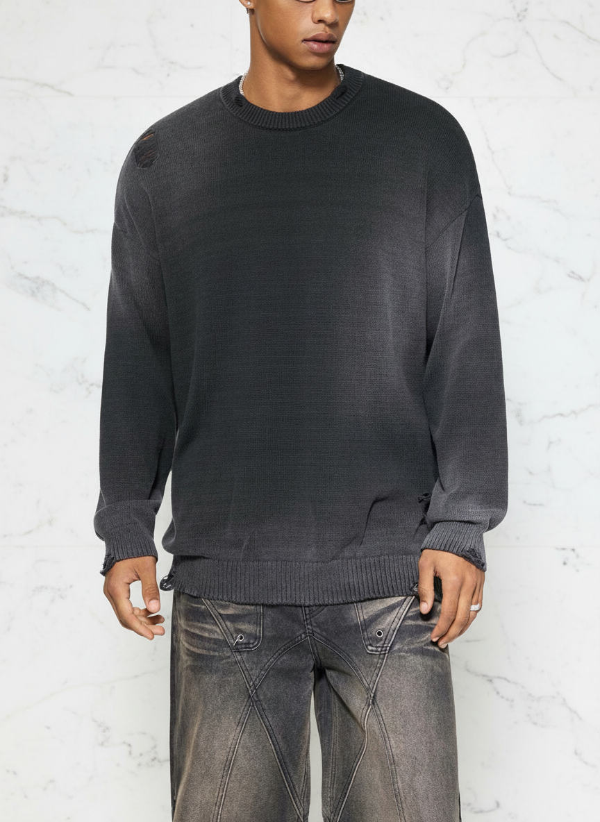 Front view with white stone background