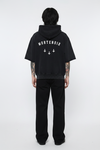 Triptych Cross Mineral Wash Hoodie Hoodies & Jackets By MorteNoir