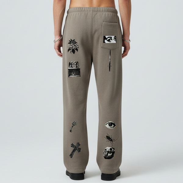 Full-length back view