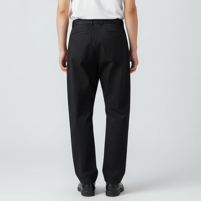 Full-length back view