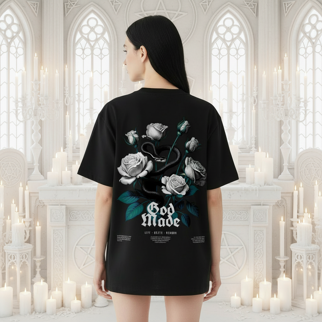 God Mode Cotton Tee - Female Back