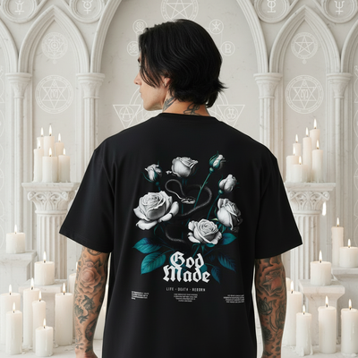 God Mode Cotton Tee - Male Back