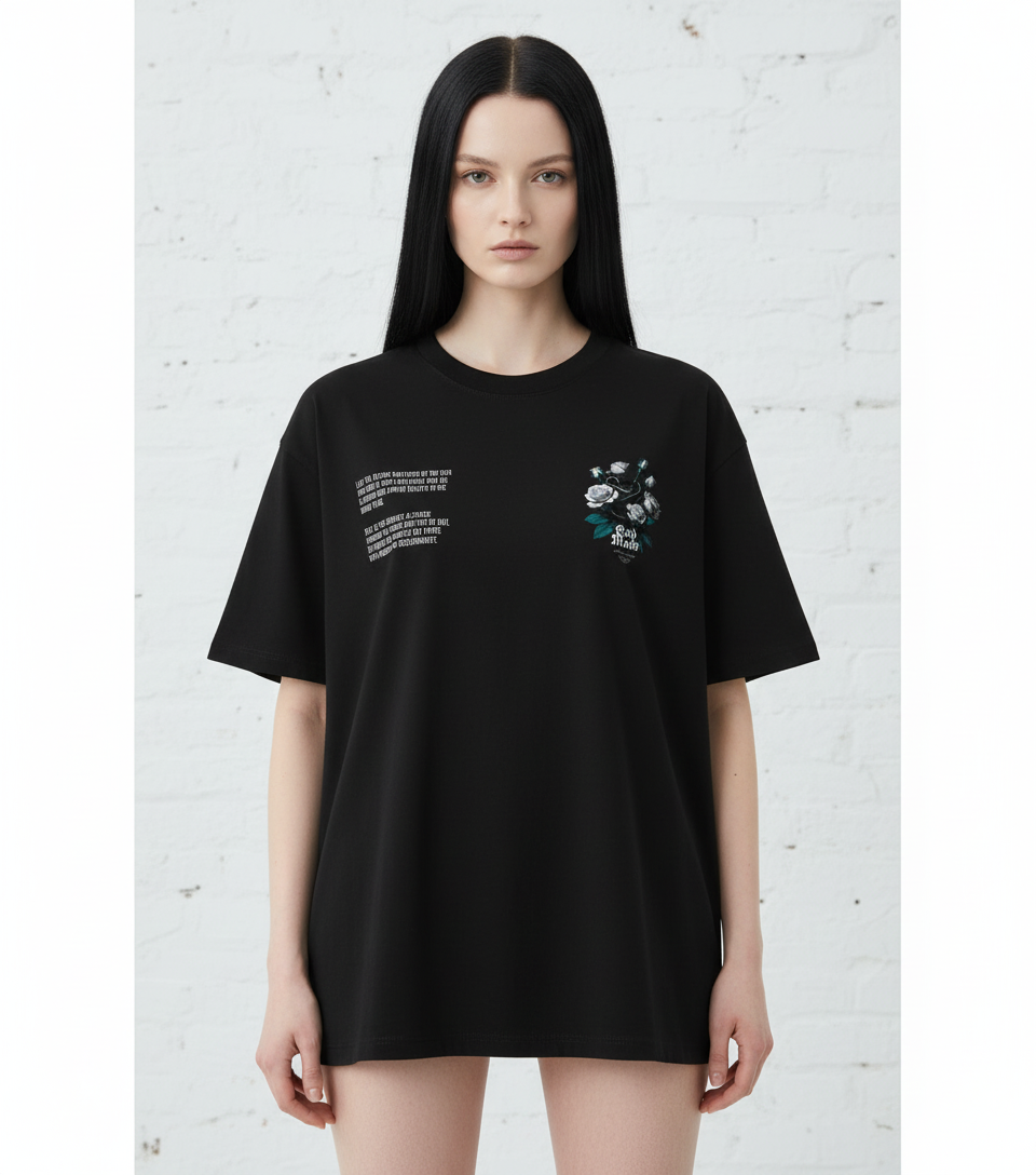 God Mode Tee - Female Model Front View