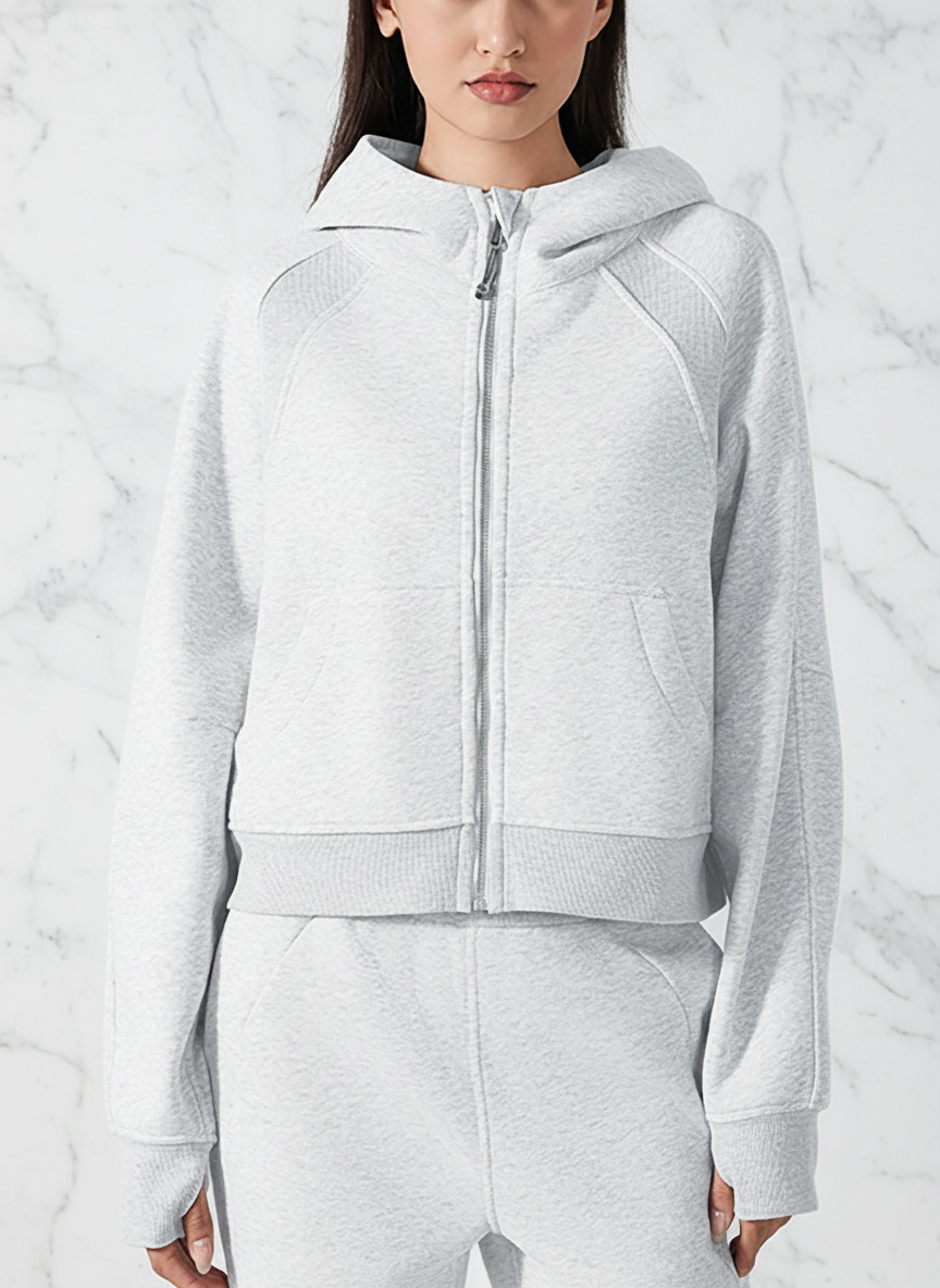Gray Hoodie - Front View