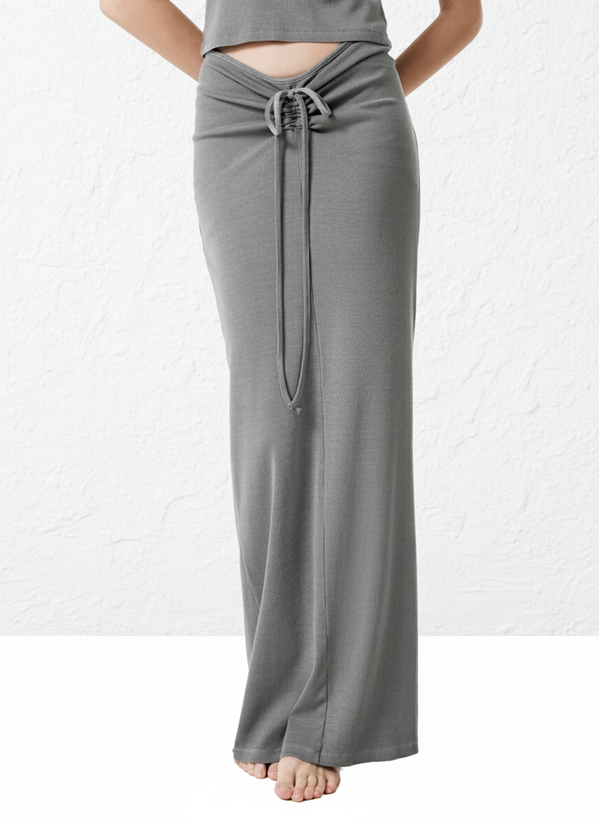 Gray Pants - Front View with Background