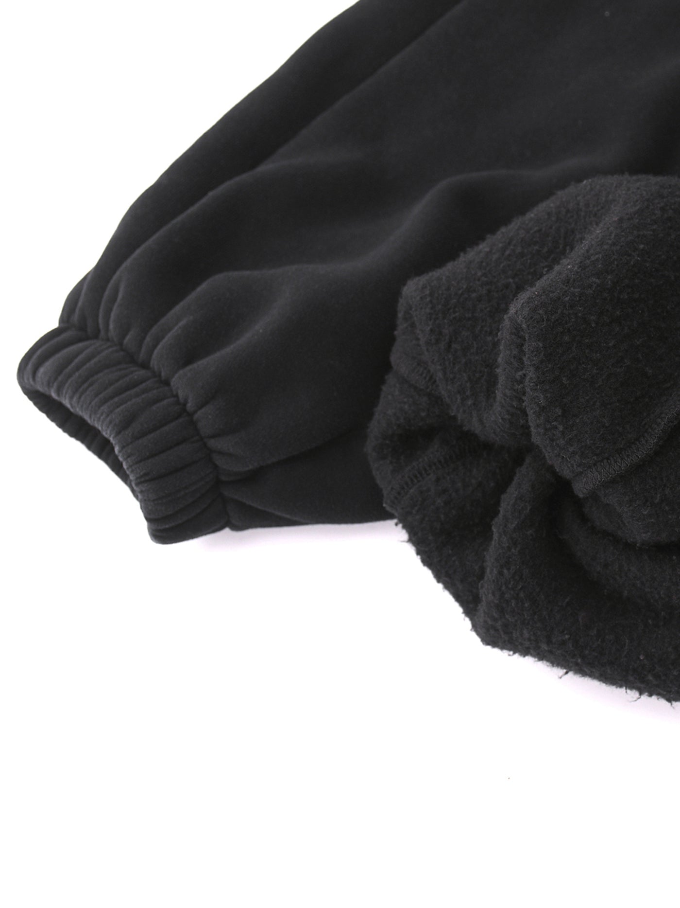 Ethereal Vintage Washed Fleece Joggers - Premium black