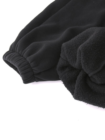 Ethereal Vintage Washed Fleece Joggers - Premium black