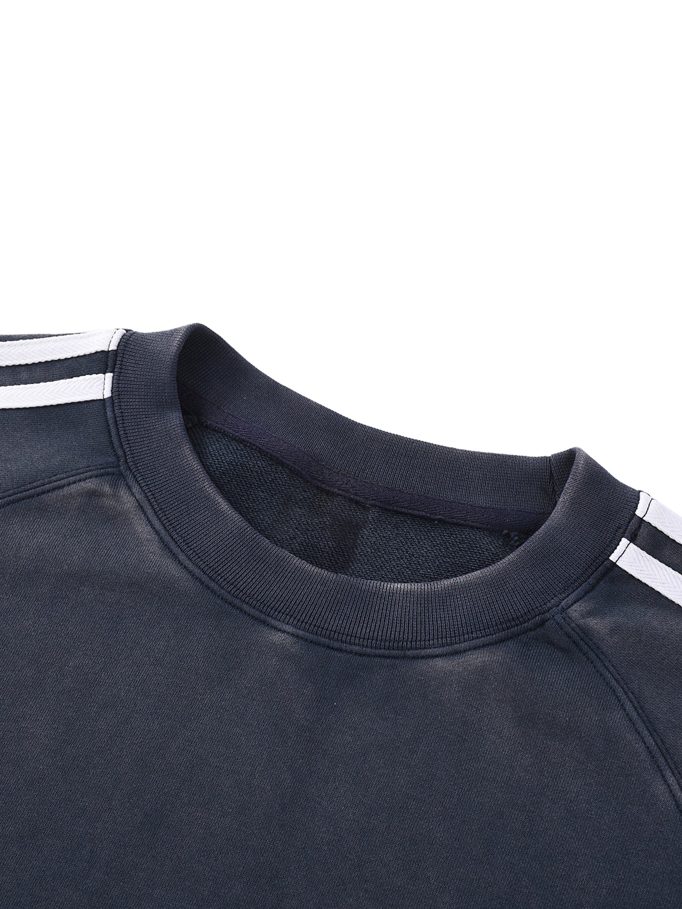 mortenoir,contrast,navy,black,tape,sweatshirt
