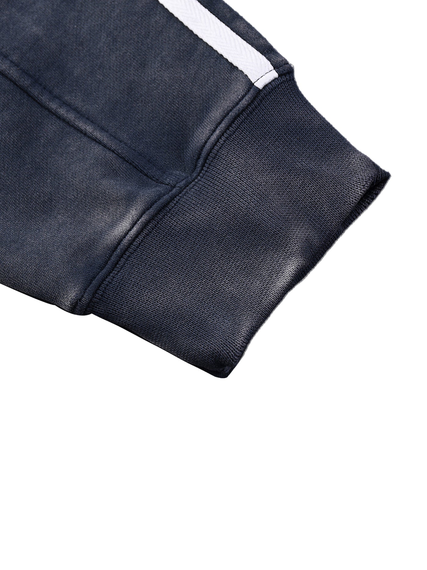 mortenoir,contrast,navy,black,tape,sweatshirt