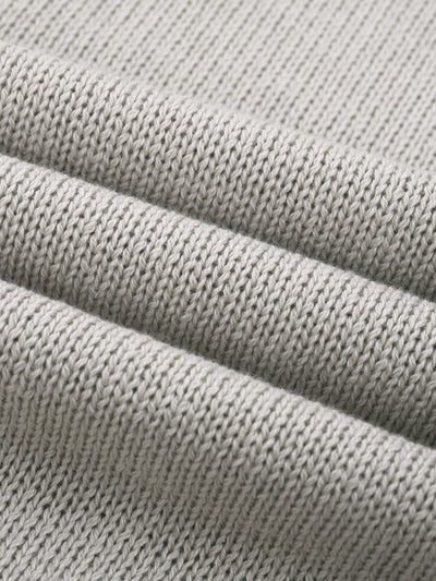 MorteNoir Distressed Gradient Knit Sweater - Grey Fade Oversized Crewneck