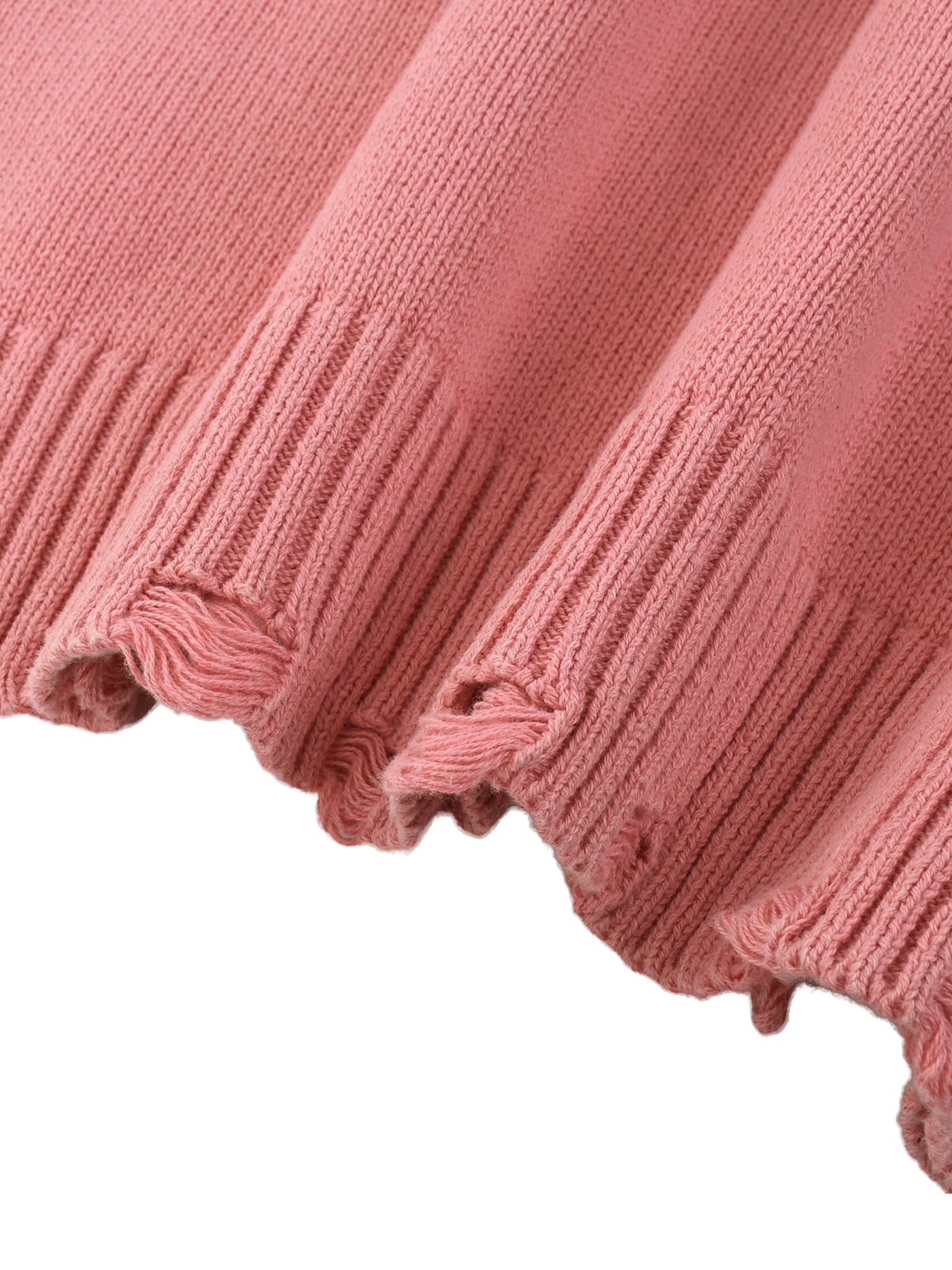 MorteNoir Vintage Hand-Frayed Sweater - Distressed Perfection