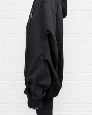 Wraith Ruched Sleeve Hoodie Hoodies & Jackets By MorteNoir