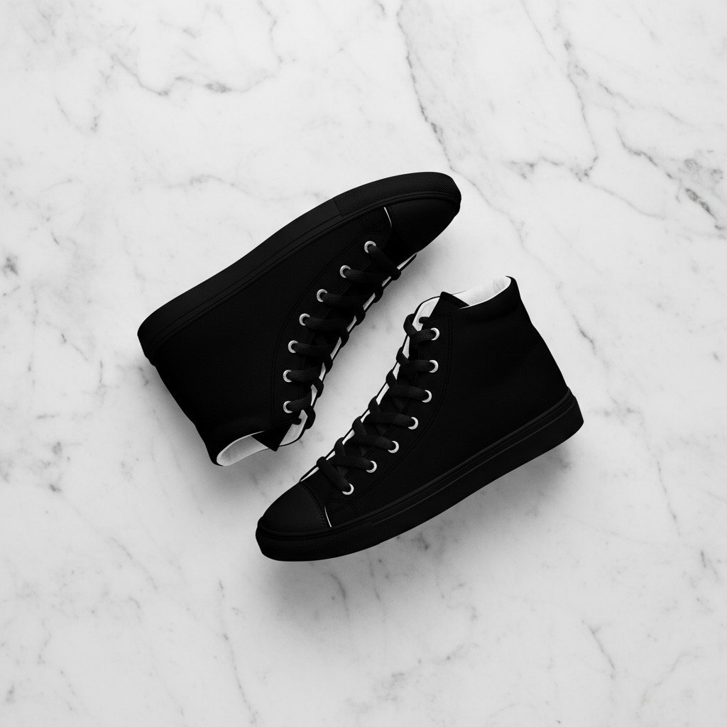 Men's High Top Canvas Shoes View 1