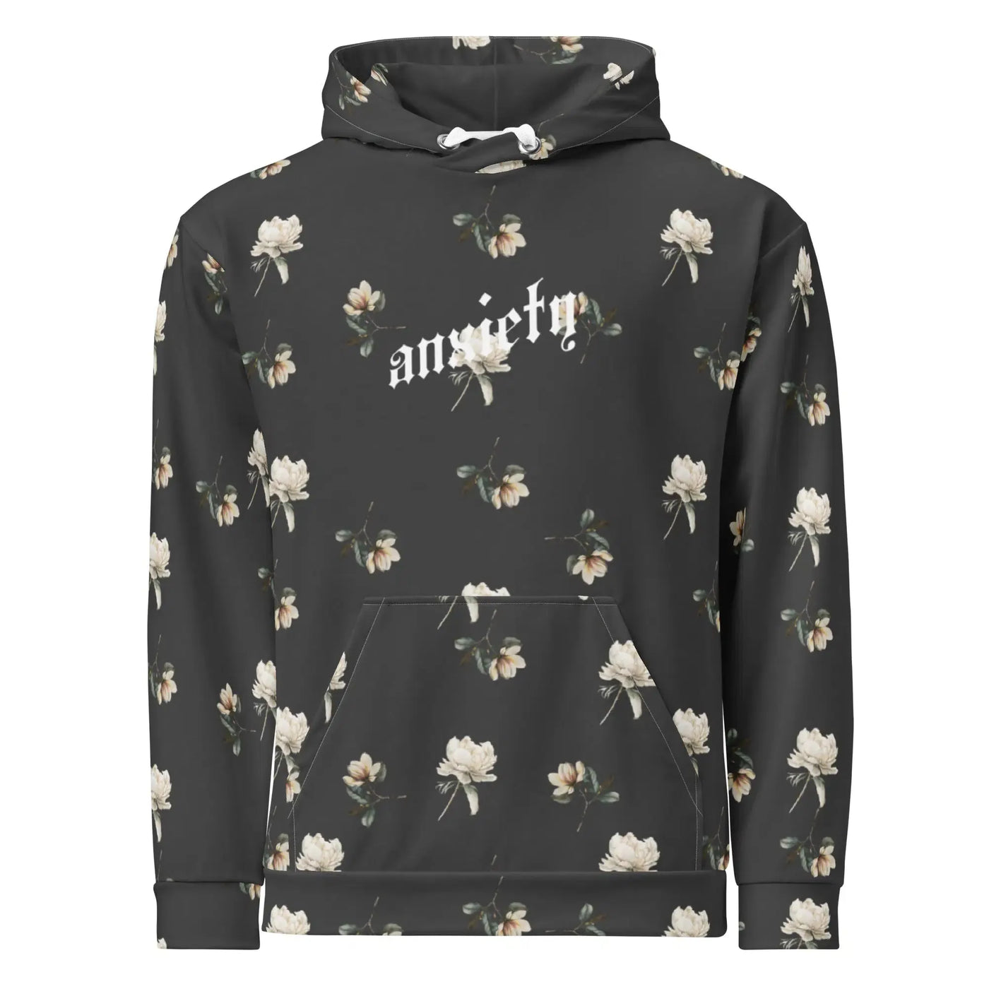 [ANXIETY] Floral Unisex Hoodie Eclipse - MorteNoir