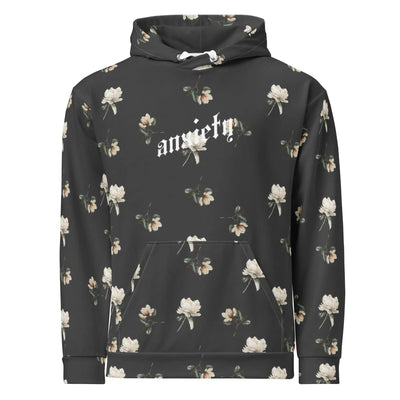[ANXIETY] Floral Unisex Hoodie Eclipse - MorteNoir
