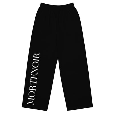 MorteNoir Void Wide - Leg Pants - All - Over Print Unisex Trousers - MorteNoir