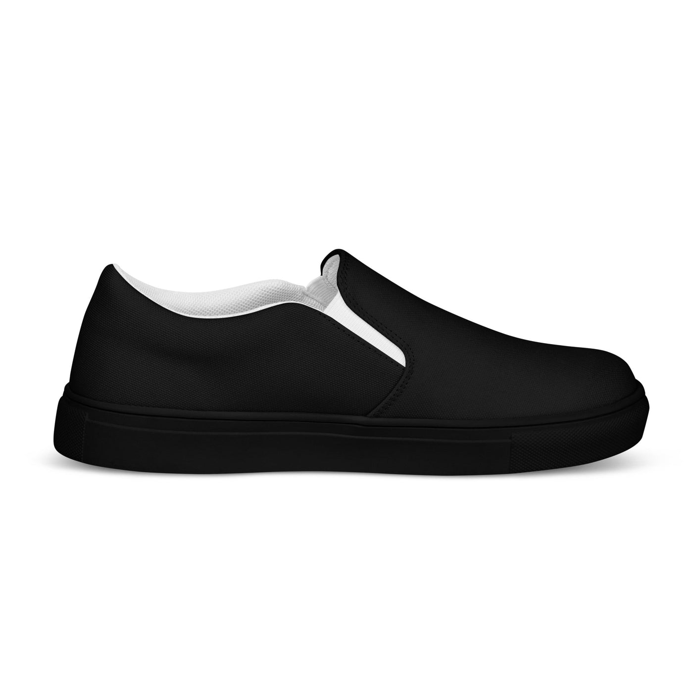 MorteNoir Phantom Slip - On Canvas Shoes - Effortless Men's Black Sneakers - MorteNoir