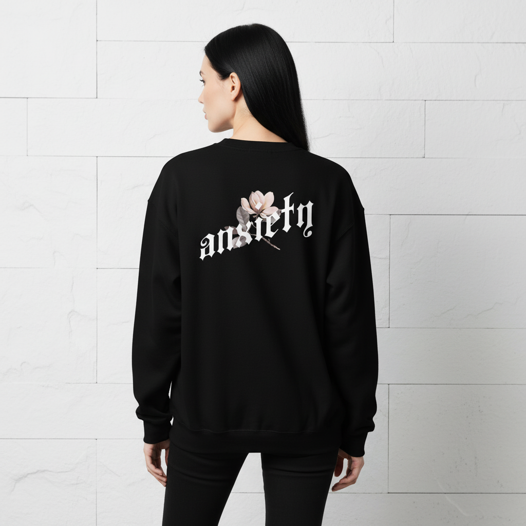 MorteNoir ANXIETY Shadow Sweatshirt - Female Back View
