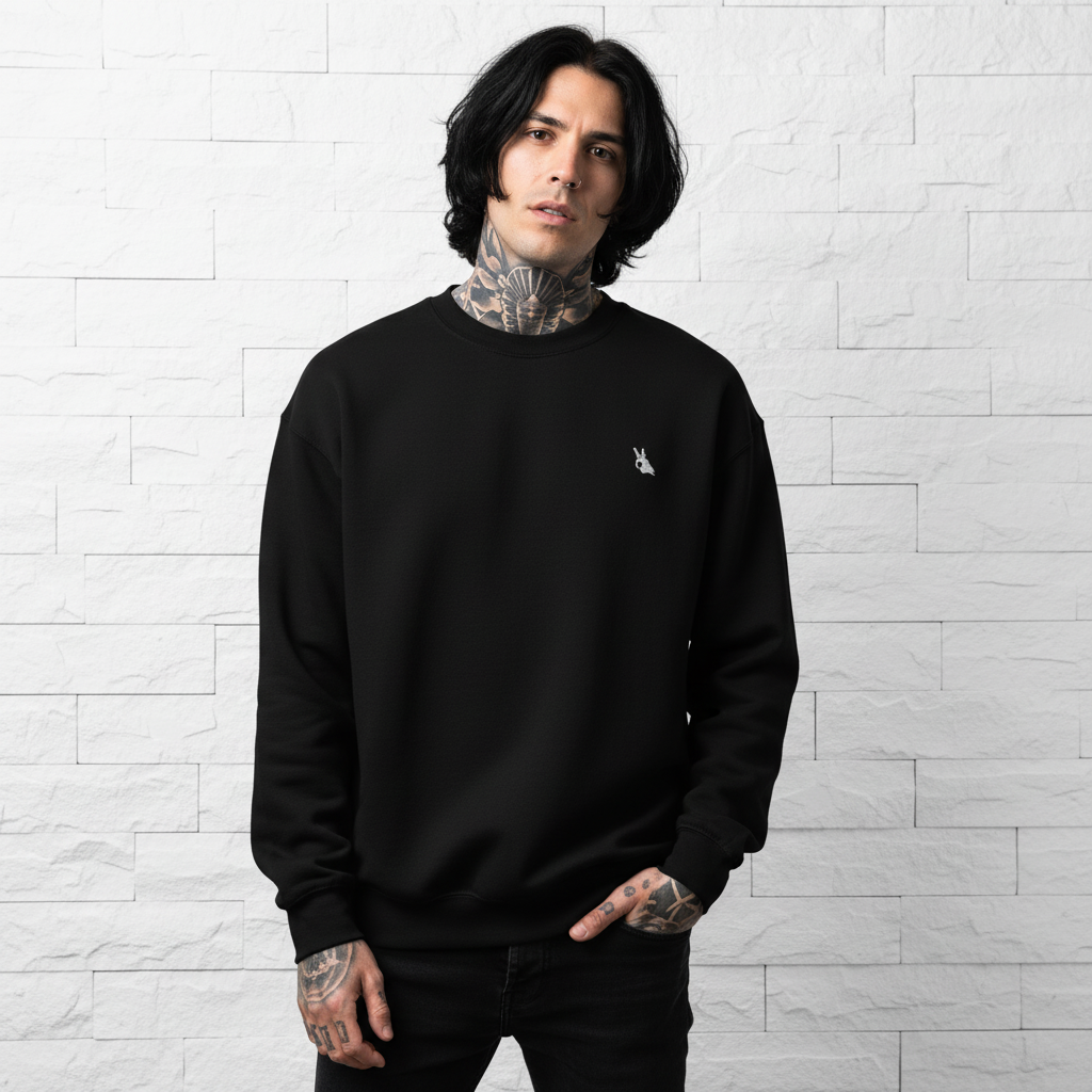 MorteNoir ANXIETY Shadow Sweatshirt - Male Front View