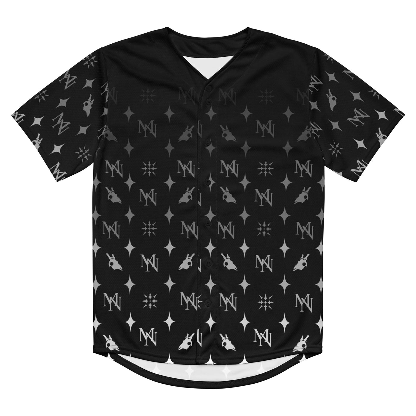 MorteNoir Dusk Faded Print Baseball Jersey - Athletic Streetwear - MorteNoir