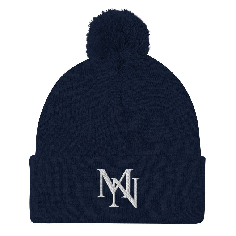 MorteNoir Frost Knit Pom - Pom Beanie - Winter Headwear - MorteNoir