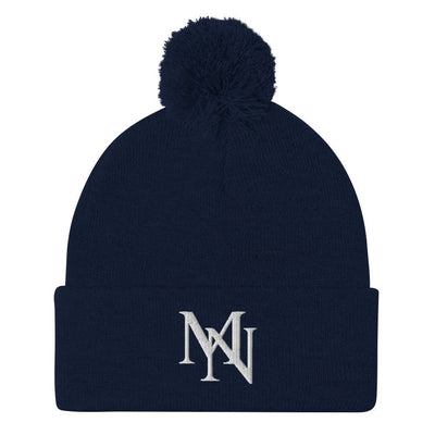 MorteNoir Frost Knit Pom - Pom Beanie - Winter Headwear - MorteNoir
