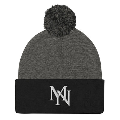 MorteNoir Frost Knit Pom - Pom Beanie - Winter Headwear - MorteNoir