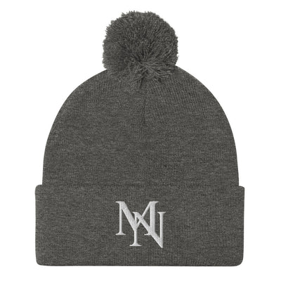 MorteNoir Frost Knit Pom - Pom Beanie - Winter Headwear - MorteNoir
