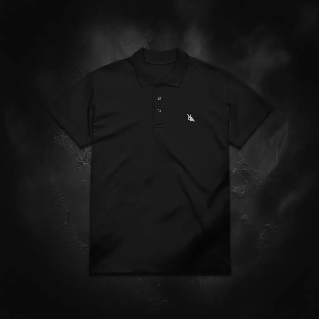 MorteNoir Premium pique polo shirt - MorteNoir