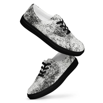 MorteNoir Noir Lace - Up Canvas Shoes - Women's Classic Sneakers - MorteNoir