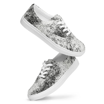 MorteNoir Noir Lace - Up Canvas Shoes - Women's Classic Sneakers - MorteNoir