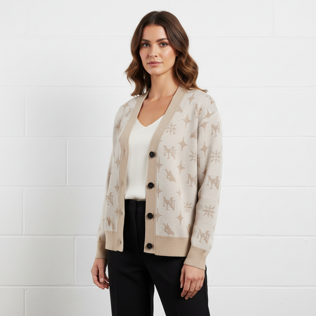 MorteNoir Dusk Knitted Cardigan - Front View Variant 3