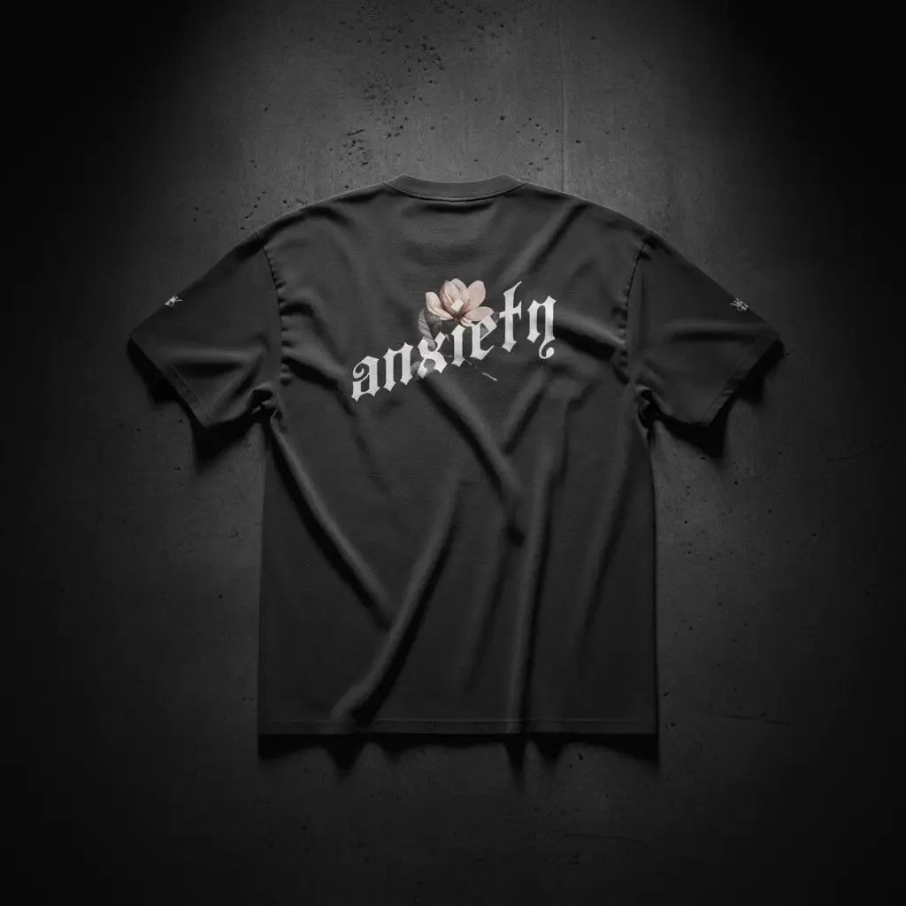 [ANXIETY] Oversized faded t-shirt - MorteNoir